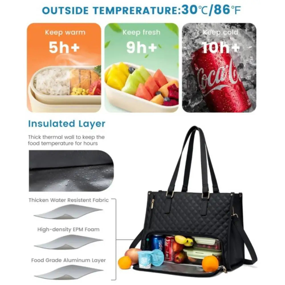 Premium Insulated Tote Bag – Keeps Food Cold All Day | Leak-Proof & Stylish